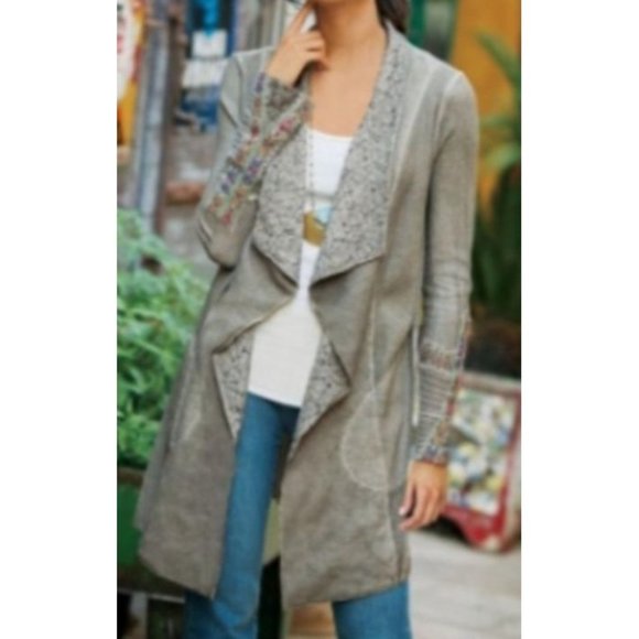 Soft Surroundings Cadence duster cardigan, sz M - Picture 1 of 8
